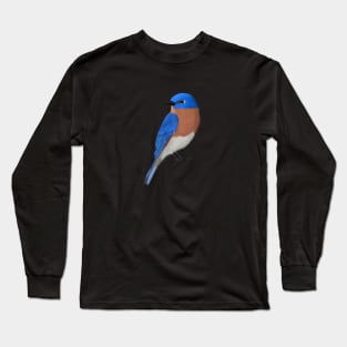 Bluebird Bird Birder Birdlover Birdwatcher Animal Long Sleeve T-Shirt